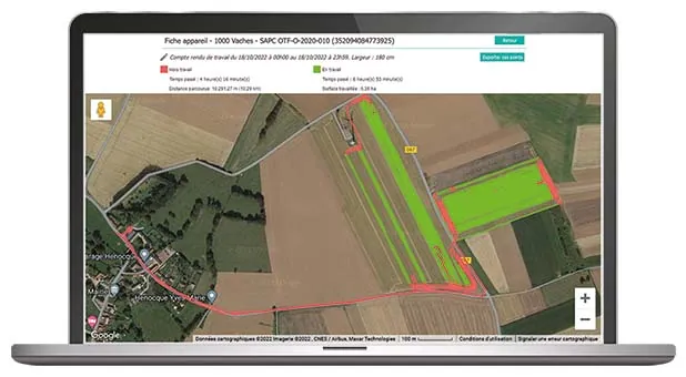 géolocalisation suivi matériel agricole